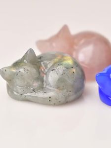Tượng Mèo Chạm Khắc Bằng Pha Lê Tự Nhiên Trang Trí Nhà Cửa Đồ Trang Trí Pha Lê Chữa Bệnh Cho Mọi Mùa Món Quà Lý Tưởng Cho Giáng Sinh Và Hơn Thế Nữa