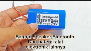 Baterai Rakit Charger/Cas Ulang 18650 Li-ion 7.4volt - 6800mAh Socket Putih
