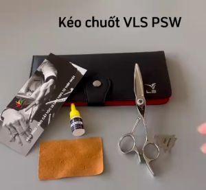 Kéo chuốt tóc LS sword cong offset vênh đỡ ngón cố định PSW