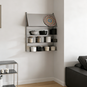 Wall Mounted Stainless Steel Shelving Unit