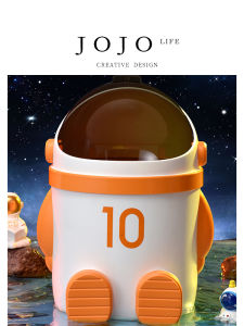 Mr. Grocerys L. PD. Trash Can Home Living Room Bathroom Covered Storage Bucket Plastic Manual Opening Lid Irregular Shape