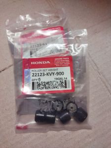 ROLLER STANDAR MOTOR MATIC HONDA BEAT KARBUSPACY KARBU SCOOPY LAMA 22123-KVY-900 SET (6PCS)