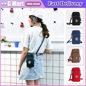 Solid Color Fabric Phone Purse Mobile Phone Bag Women Crossbody Bag Wrinkle Arm Bag Small Shoulder Bag Korean Style Wallets Letter Short Nylon Coin Purse Creative Star Waterproof Simple Money Bag Korean Style Storage Bag Three Layer Wallet Female/Male
