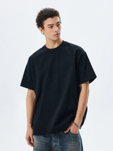 CHINISM | Heavyweight Cotton Knit Short Sleeve T-shirt