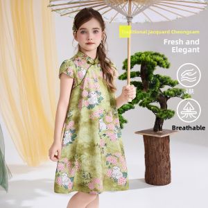 Ask Junior | Summer New Style Childrens Cheongsam Guofeng