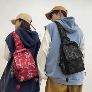 2024 ใหม่สุภาพสตรีกระเป๋าเกาหลีสไตล์ลําลองCrossbodyกระเป๋าLeisure Oxfordปั่นวัสดุซิปปิด