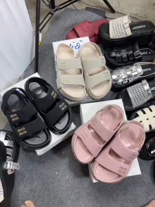 Dép nữ quai hậu đi học xinh Dép sandal nữ đế cao da mềm êm chân DU30