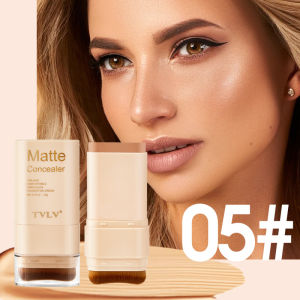 15g 2-in-1 foundation eraser double-ended concealer stick with brush head waterproof natural makeup long-lasting cream texture