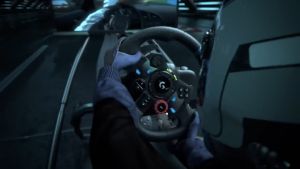 Logitech G29 Driving Force Racing Wheel and Floor Pedals Real Force Feedback Stainless Steel Paddle Shifters Leather Steering Wheel Cover for PS5 PS4 PC Mac - Black