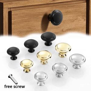 Mushroom Round Knob Aluminum Zinc Alloy Furniture Pull Cabinet Handle Drawer Wardrobe Furniture Hardware Fitting Handles