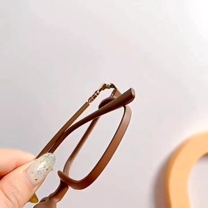 HZ Kacamata Anti Radiasi Persegi Kacamata Style Korea Bingkai Retro Petak Eyeglasses Anti UV K36