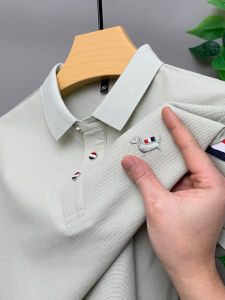 Áo Thun Polo Tay Ngắn Bằng Cotton Nguyên Chất Cho Nam Mùa Hè Phong Cách Hàn Quốc Cổ Polo Tay Lửng Giản Dị Đa Năng Thời Trang Thường Ngày