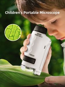 KAKABEIER | Portable Microscope for Kids Educational Toy Birthday Gift