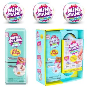 Zuru Mini Brands Fridge Blind Box: 5 Mystery Toys! Miniature Grocery Collectibles for Dollhouse & Kids Play. my melody a
