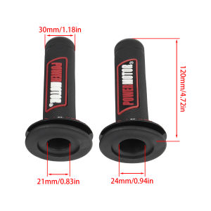 2Pcs Motorcycle Handle Grips Universal 7/8" 22/24mm Rubber Grips For Honda Yamaha Pit Dirt Bike Motocross Handlebars Accessories