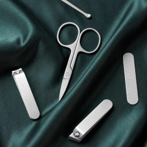 Xiaomi Mijia Nail Clipper Set 5PCS Stainless Steel Nail Cutter Clipper Set Scissor Earpick Nail Trimmer for Adult Kids 小米指甲刀套装