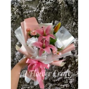 Buket bunga lily artificial for gift hadiah kado annyversary