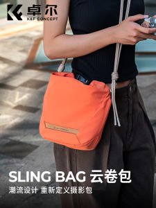 Kfconcept Single Shoulder Camera Bag Cloud Roll Photography Bag Travel Cycling Storage Pouch for Fujifilm Micro Single Xs20