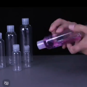 Transparent Flip Cap Refilling Bottle Cosmetic Plastic Bottle Empty PET Bottle For Makeup Remove Lotion Oil Conditioner