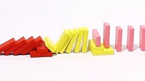 Đồ chơi domino gỗ nhiều màu 120 chi tiết cho bé