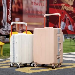 Fashionable Wide Multi-Functional Luggage Aluminum Frame Wear-Resistant Silent Universal Wheels Password Handle for Travel