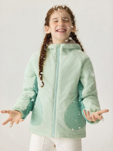 JOLLY BEAN | Hooded Color-block Quilted Girls Padded Jacket