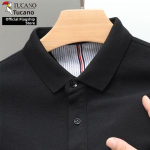 TUCANO | Cotton Solid Color Turn-Down Collar Mens Long Sleeve T-Shirt