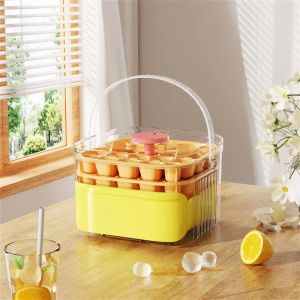 50 Grid Ice Cube Mold Reusable Refrigerator Ice Maker One-touch Easy Release Household Food Grade Ice Cube Tray Mold Ice Making