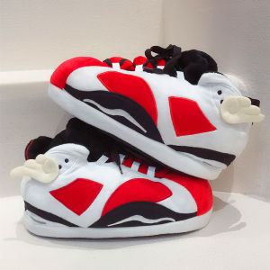 Cặp Đôi Ngộ Nghĩnh Mới Cotton Vải Bông Dép Đầy Đặn Ấm Áp Nhà Mùa Đông Thời Trang Da Lông Thú Giả Dép Heattech Đại Học Đế Cao Su Phong Cách Chất Liệu Da Lộn