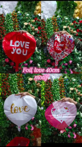 Balon foil bentuk Love ukuran 18 inch Balon ulang tahun Motif Hati satuan murah