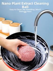 Non-Scratch Nanowire Brush Steel Wool Kitchen Scrubbing Ball