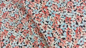 Charlie fabric ผ้าคอตตอน100 ลายดอกไม้ พิมพ์ลายคมชัด สีสดสวยคุณภาพดีใส่สบายมีของส่งไวผ้าลายน่ารักผ้าหลาผ้าเมตรผ้ามัสลิน