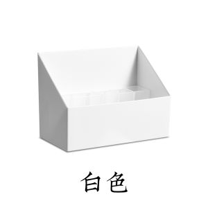Desktop Storage Box Plastic Minimalist Brush Storage Rack Dressing Table Lipstick Desk Skin Care Cosmetics Box