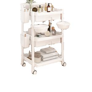 Beauty Car Beauty Salon Special Trolley Instrument Tool Car Eyelash Nail Storage Rack Tattoo Embroidery Trolley