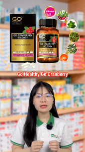Viên Uống Tiết Niệu Go Healthy Go Cranberry 60000 Hỗ Trợ Giảm Tiểu Buốt Tiểu Rắt 30 Viên/Hộp