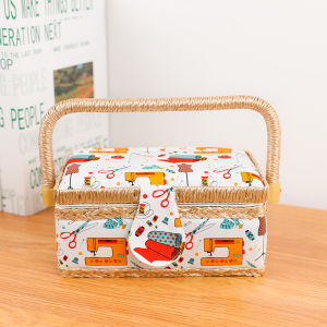 QINGPIN | Practical High-end Multi-functional Cotton Fabric Sewing Supply Storage Box
