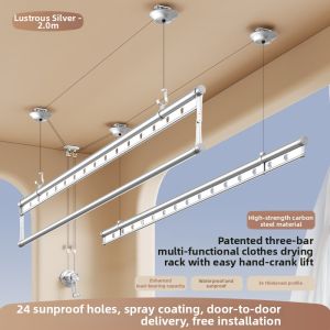Micoe | Manual Hand Crank Adjustable Clothes Drying Rack