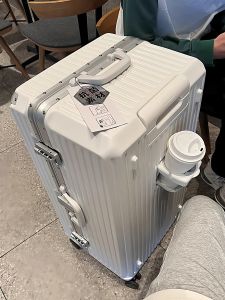 Large Capacity Aluminum Frame Luggage Bag 30 Inch Multi-Function Pull Rod Suitcase Universal Wheel Leather Box Travel Bag for Men And Women