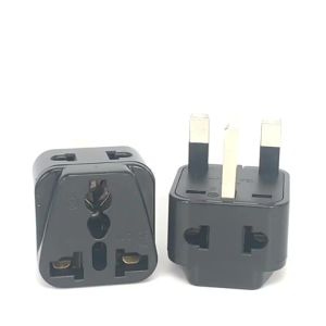 Bolantedz 1Pc Universal EU US AU to UK 3 Pin AC Power Socket Plug Travel Wall Charger Outlet Adapter Converter Connector UK Plug