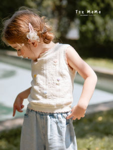 toz mama | Knitted Soft Stylish Floral Vest
