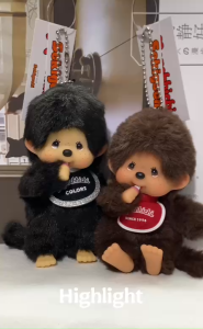 CHÍNH HÃNG NHẬT - FULL TEM TAG - Móc khóa Monchhichi - Monchhichi Boy/Girl Keychain