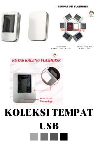 Tempat Kotak USB Flashdisk Warna Silver