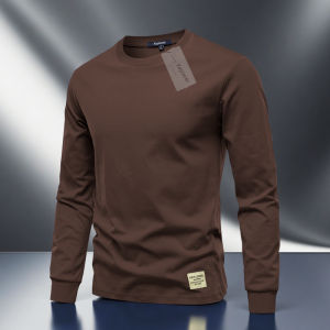 WEIQIYUE | Long Sleeve Pure Cotton T-Shirt Base Layer Sweater Design Plain Versatile