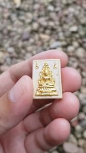 พระคำข้าวปิดทองเร่งลาภ หลวงพ่อฤาษีลิงดำ วัดท่าซุง จ.อุทัยธานี ปี2534 (รุ่น 2)