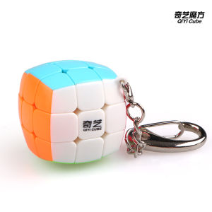 Mini Size 3x3 Cube Keychain Unsticker Smooth Playing Cube Classroom Educational Toys for Children And Teenagers Plastic Material