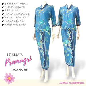 JAVA FLORIST / SETELAN BATIK PRAMUGARI / BATIK SETELAN ATASAN DAN ROK / SERAGAM THERAPIST SPA SALON / SERAGAM BATIK AMONG TAMU KOOR