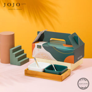 JOJOS L. PD.Wonderful Ceramic Wood Platter Dessert Plate Trendy Snack Dish Dried Fruit Tray | Airlift