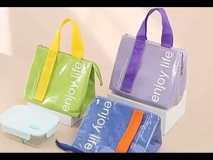 กระเป๋าเก็บความร้อน-เย็น กระเป๋าใส่ของเก็บอุณหภูมิ ลาย enjoy life