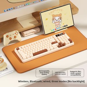 B．O．W | Rechargeable Triple-Mode Wireless Bluetooth Keyboard Mouse Set Mechanical Feel RGB