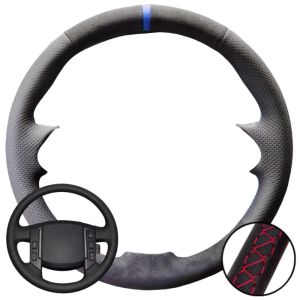 Customized Original Car Steering Wheel Cover For Land Rover Freelander 2 2007-2012 Using Suede And Artificial Leather Material